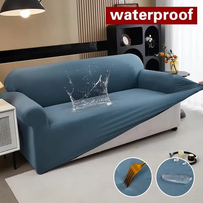1 Housse de canapé imperméable et antidérapante pour salon, protection d'angle pour meubles, moins c