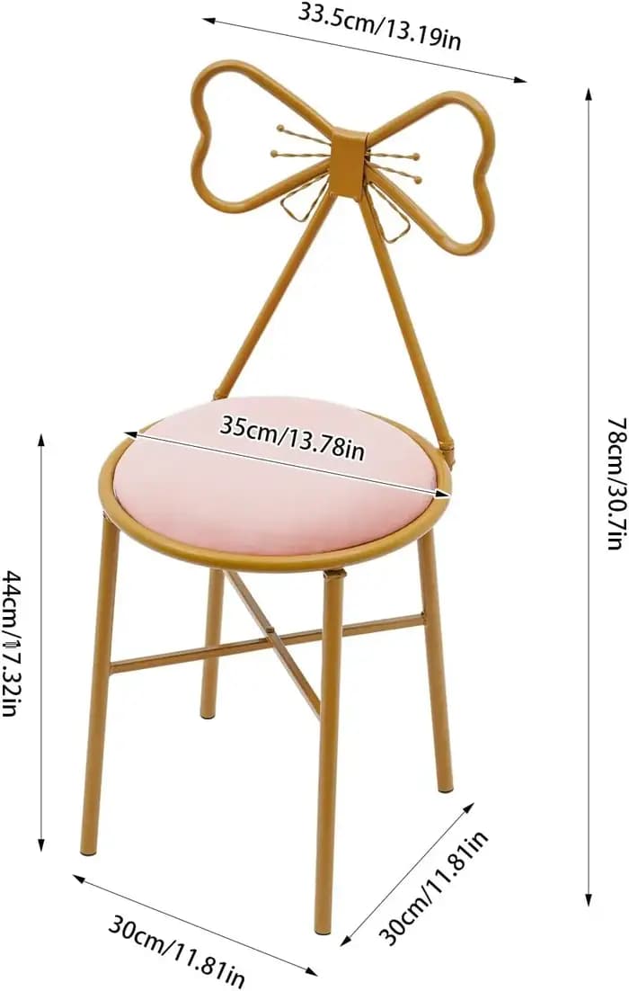 Tabouret de courtoisie avec nœud papillon