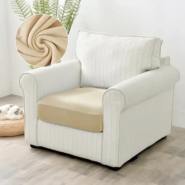 Housses de canapé en velours pour salon, housse de coussin de siège de canapé en peluche élastique,