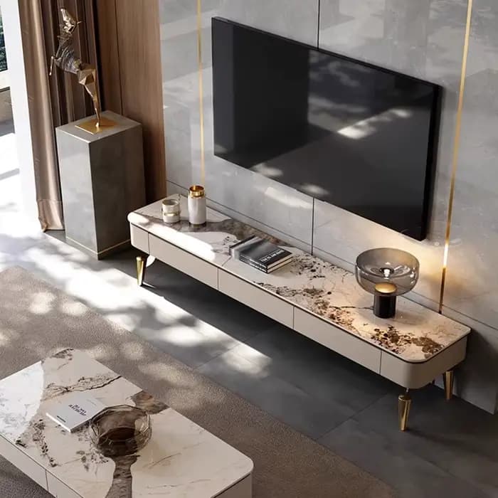 Meubles de télévision italiens modernes Design tiroirs Style Table