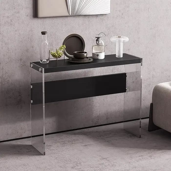 Table Console minimaliste moderne rectangulaire en acrylique, fine et rustique, pour porche, entrée,