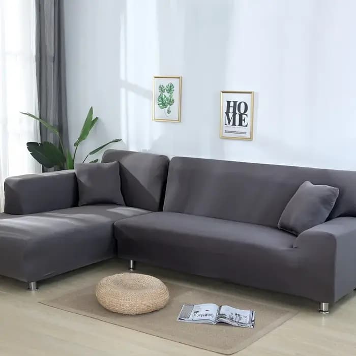 Housses de canapé d'angle solides pour salon