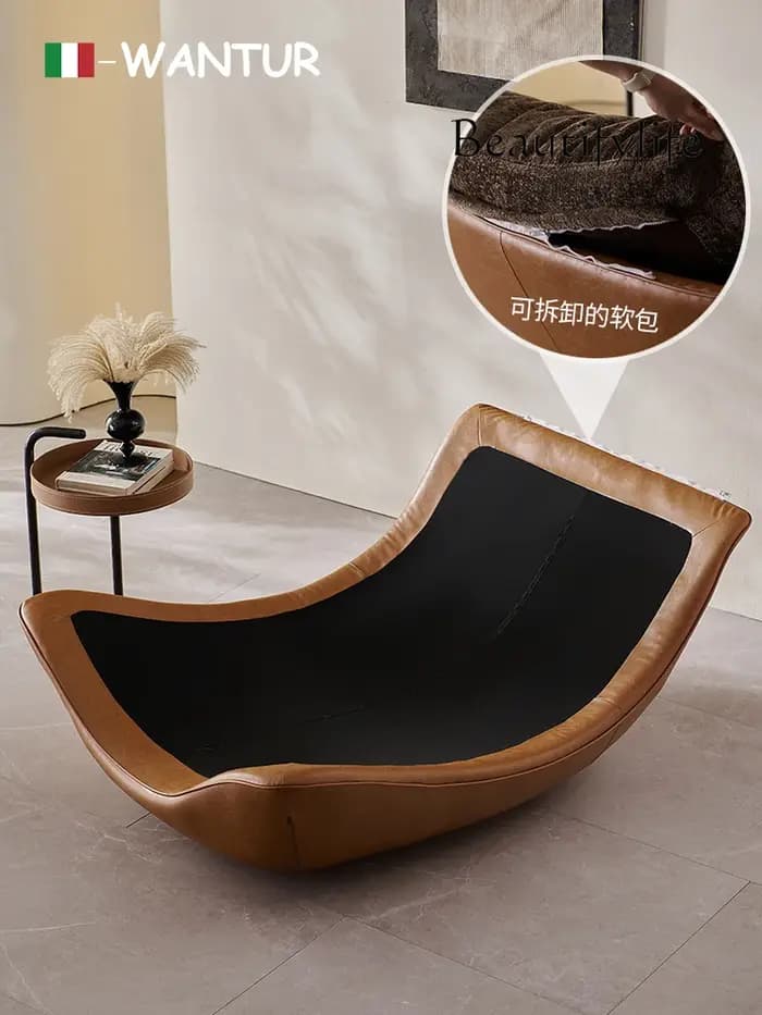 Designer nordique créatif moderne minimaliste salon chaise de loisirs canapé inclinable