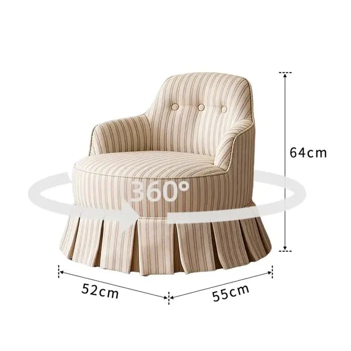 Fauteuils d'appoint style crème