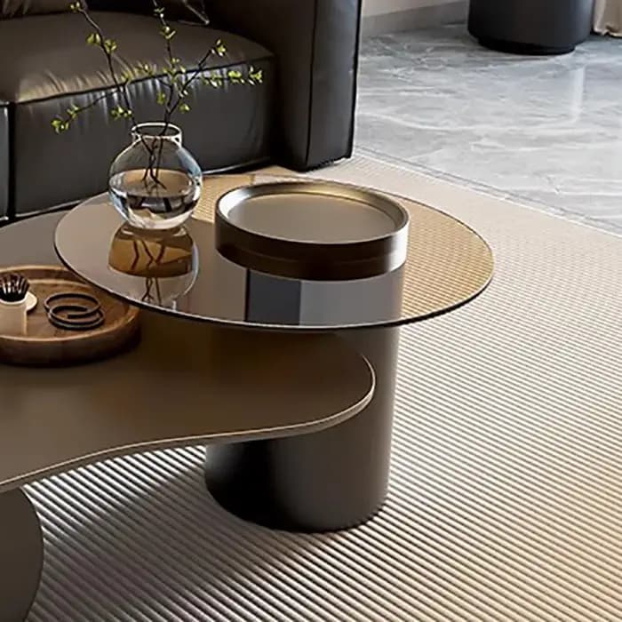 Table Basse ovale minimaliste italienne