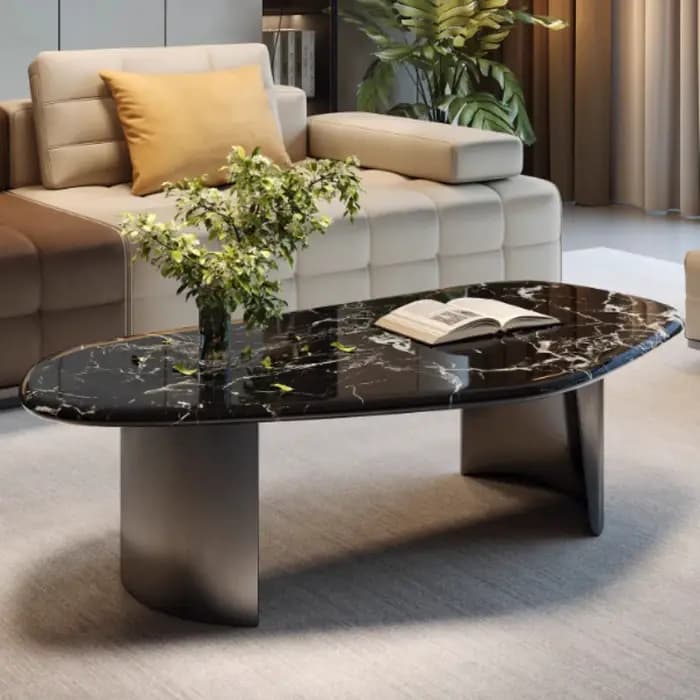 Tables basses modernes noires esthétiques