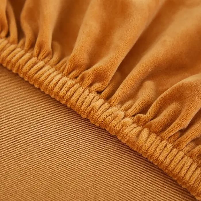 Juste de coussin de canapé en velours extensible