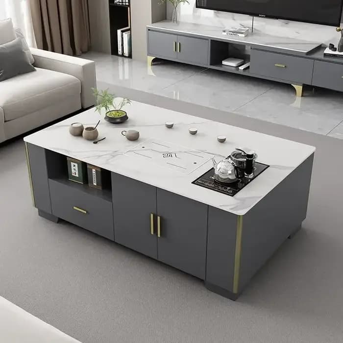 Cadre japonais Table basse affichage multifonction Unique