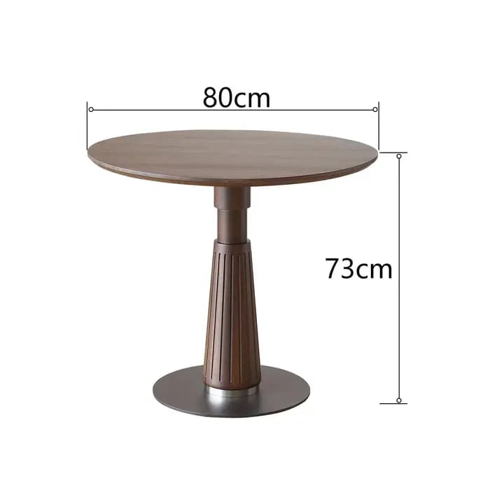 Table basse ronde en bois massif