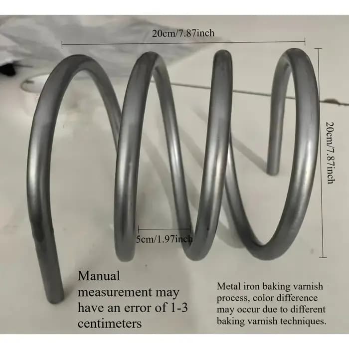 Support de livres en spirale rotatif en métal Orange moderne