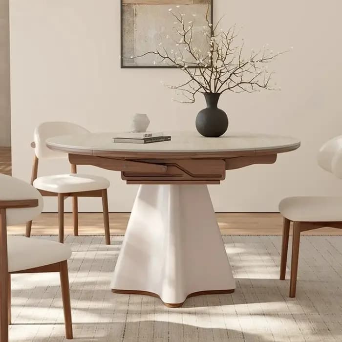 Tables à manger en dalle de roche de style médiéval