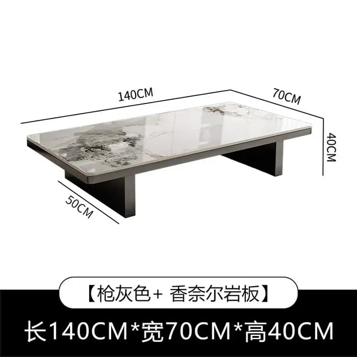 Table basse rectangulaire au design moderne