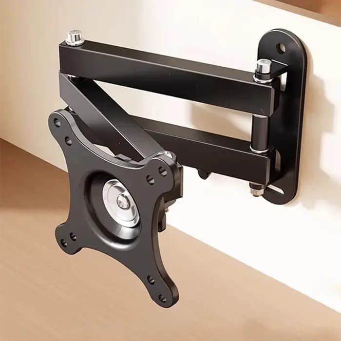 Support mural pour téléviseur, support d'angle entièrement articulé pour téléviseur de 10 à 30 pouces, support de moniteur inclinable et orientable, VESA 100x100mm