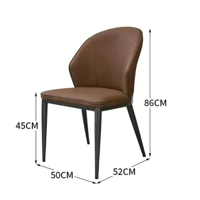 Chaises de salle à manger minimalistes italiennes