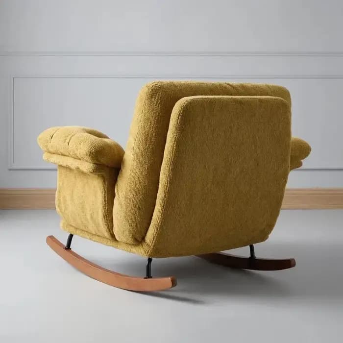 Fauteuil de relaxation vintage, fauteuil moelleux pour chambre et salon, fauteuil de lecture pour balcon, fauteuils de salon, mobilier du milieu du siècle