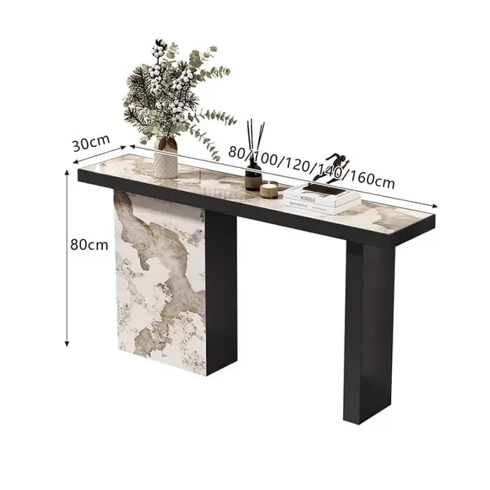 Tables de Console italiennes de luxe Design en métal