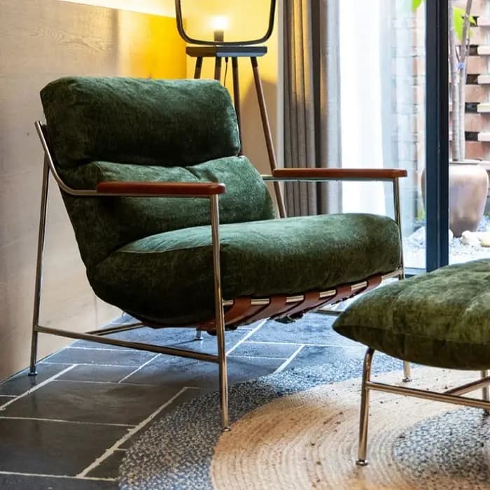 Chaise de balcon en bois avec dossier