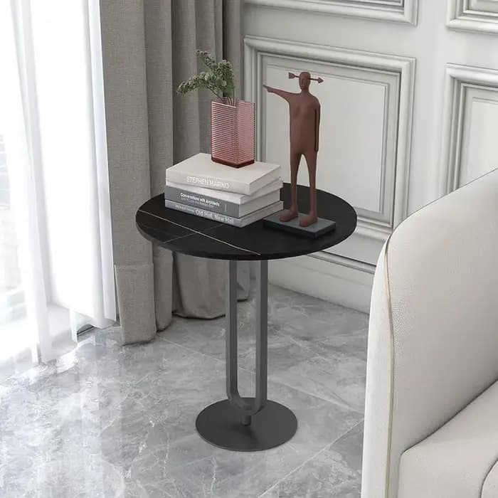 Nouvelle Table ronde en pierre frittée
