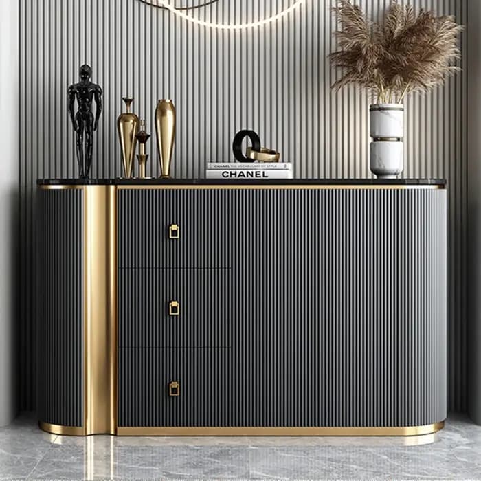 Armoires de salon Glamour Premium : Meubles de rangement de luxe léger