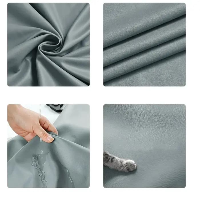 Ensemble de housses d'accoudoir extensibles en cuir PU