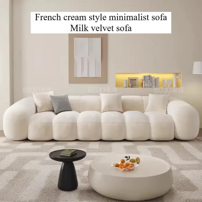 Canapés modernes paresseux avec repose-pieds