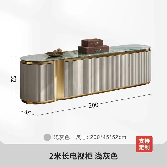 Meuble de télévision moderne européen délicatesse nordique luxe qualité Console de télévision Meuble