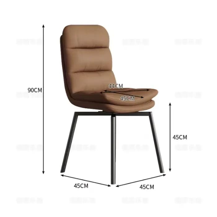Chaises de salle à manger italiennes en métal