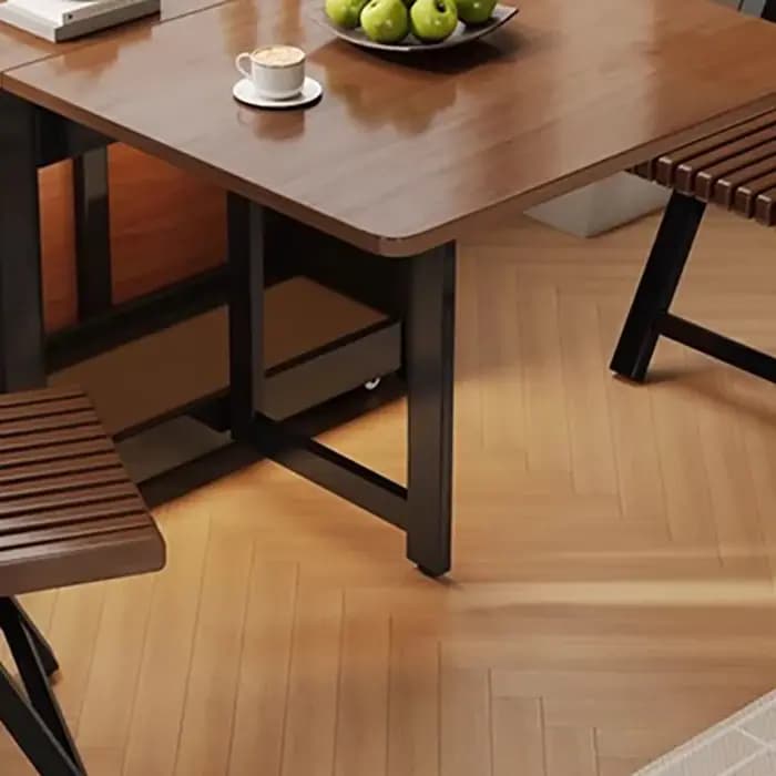 Tables à manger rétro du milieu du siècle avec armoires longue Table
