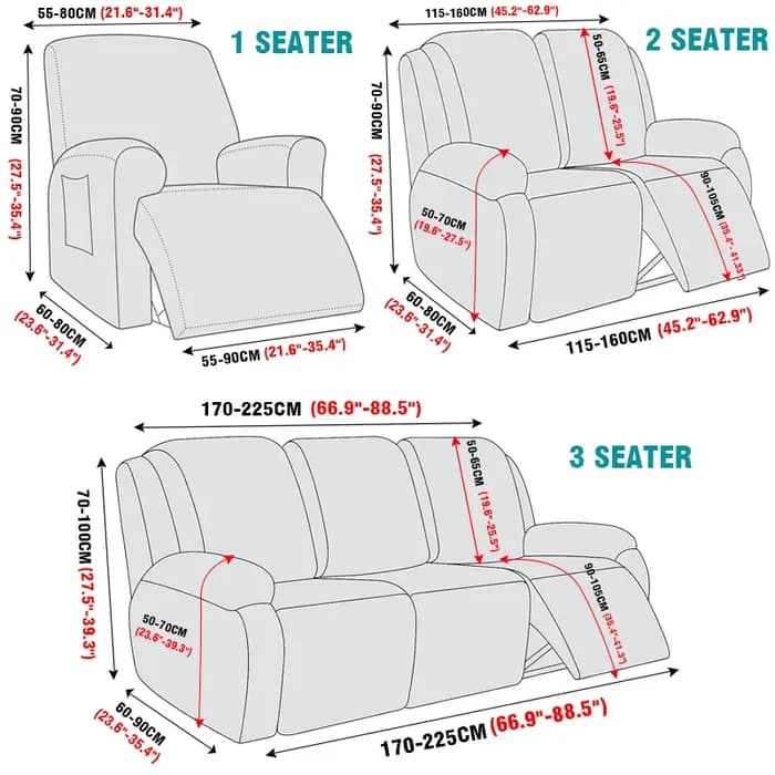 2024 Plus Récent Housse de Fauteuil Inclinable