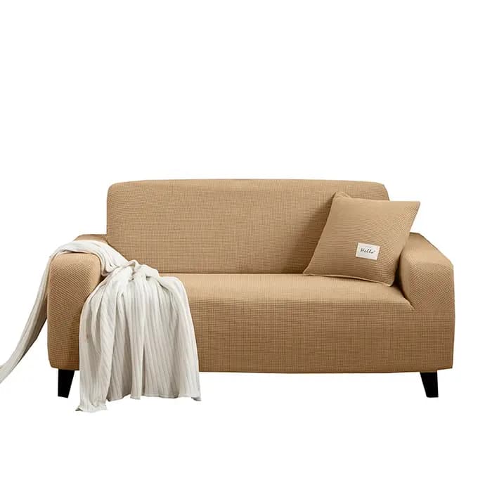 Housses de canapé élastiques pour salon fauteuil géométrique tricoté grille de maïs tissu