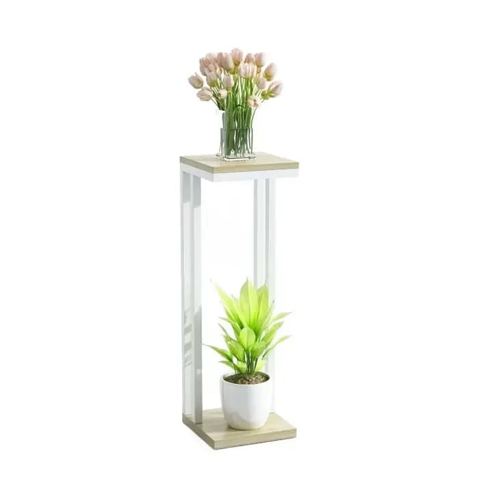 Support de plante moderne Simple, support de sol en fer pour fleurs, Structure à Double couche, supp