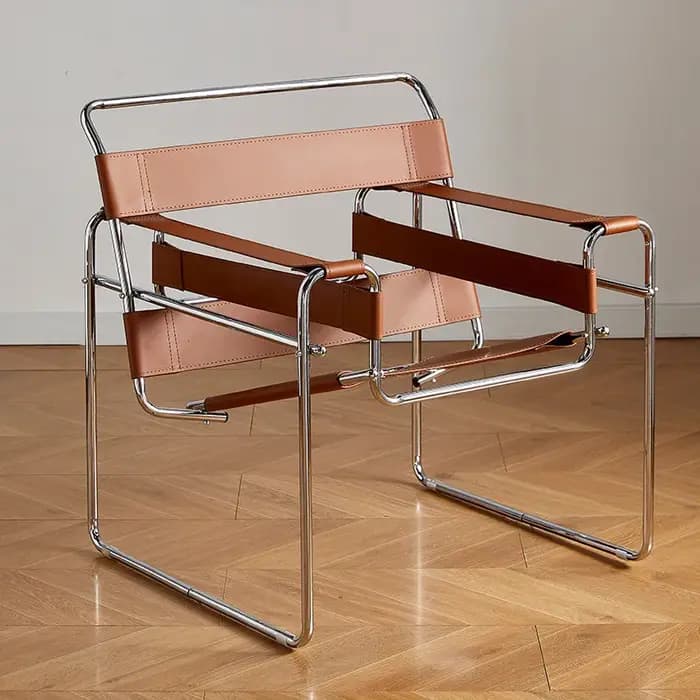 Fauteuil d'appoint de salon avec structure en fer