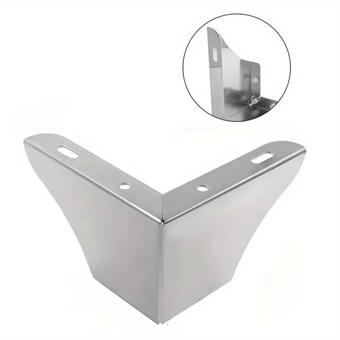 4 pièces Pack pieds de meubles pieds de meubles minimalistes pieds de canapé en métal remplacement c