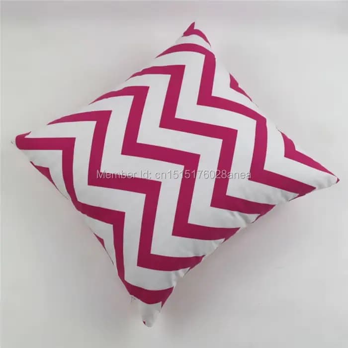 Housse de coussin en toile de coton avec motif ondulé