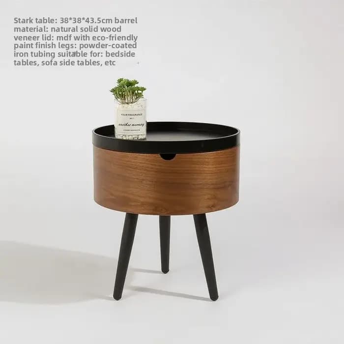 Table Basse Ronde Minimaliste Italienne pour Petit Appartement, Table d'Appoint de Salon, Table de Balcon Luxe Léger, Style Nordique Simple et Unique pour la Maison
