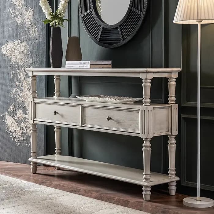 Table Console Glam américaine avec rangement