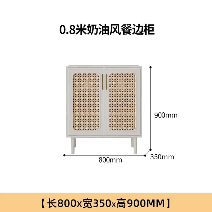 Armoire de salon minimaliste en rotin