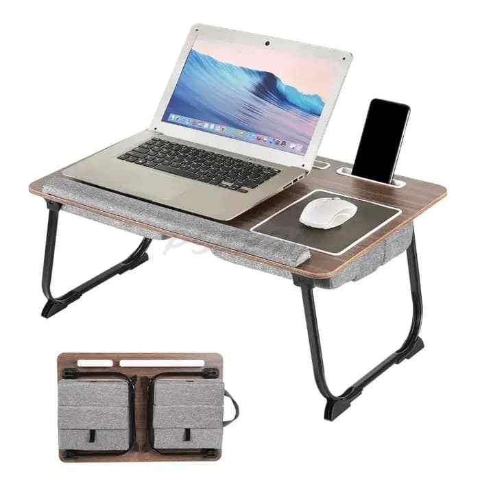 Table pliante pour ordinateur Portable, bureau d'ordinateur, coussin pour personne paresseuse, Table