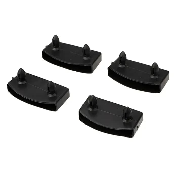 Lot de 10 embouts de rechange carrés en plastique noir pour canapé-lit, support intérieur en caoutch