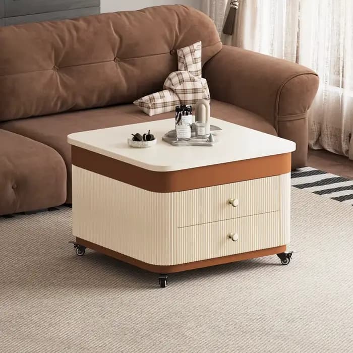 Style Table basse Unique Design italien Tables basses modernes élégantes rangement De luxe Mesa De Centro Sala meubles De salon