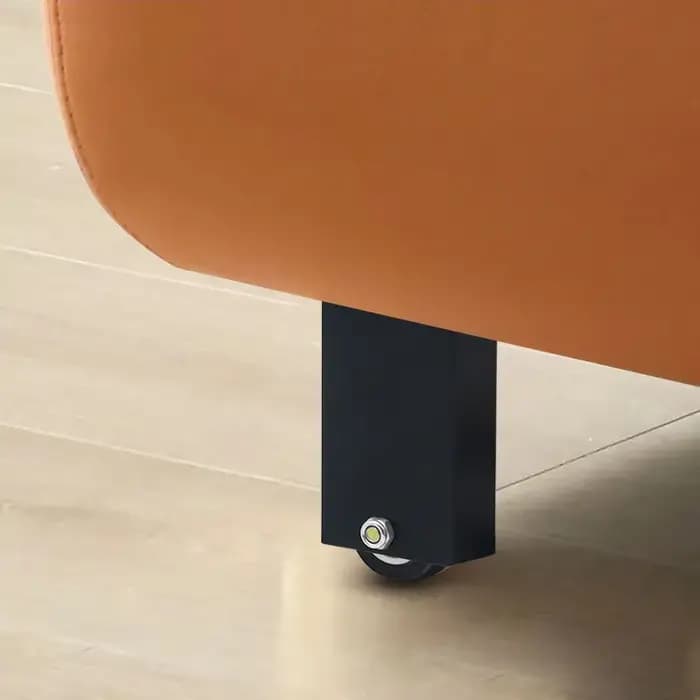 Pieds de meubles en acier 10CM avec roulettes, 4 pièces, pieds mobiles pour canapé, meuble TV, Table