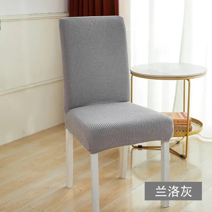 Housse de chaise élastique en polaire épaissie pour table