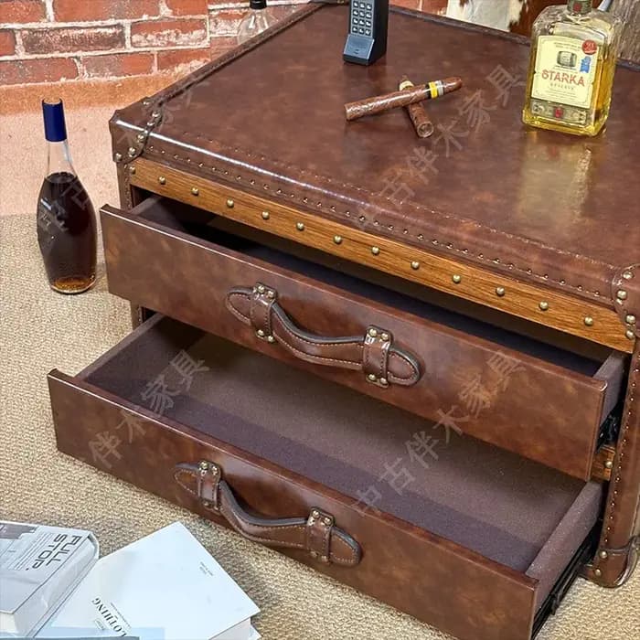 Rangement Table basse de luxe cadre d'affichage ornements esthétiques