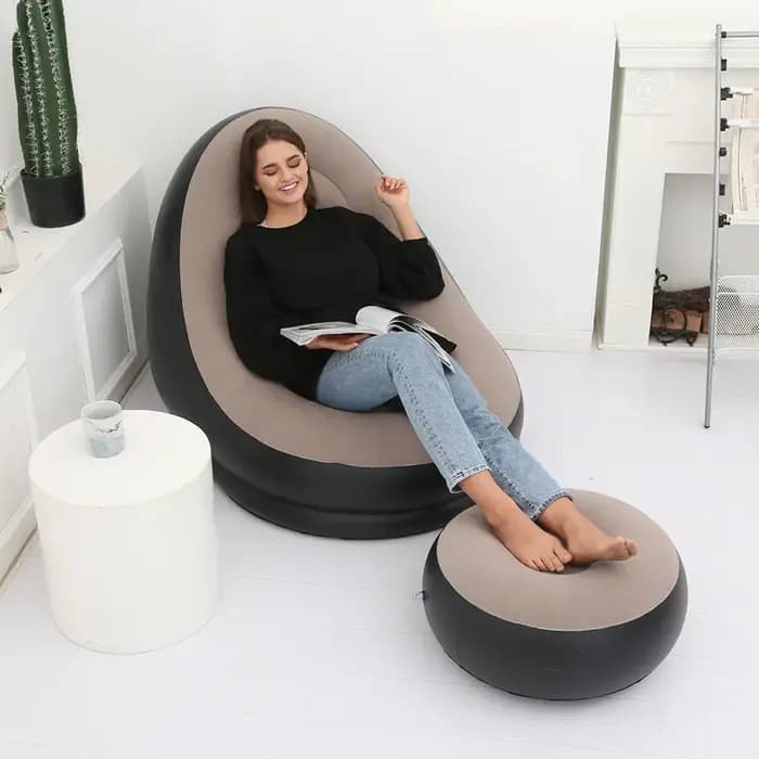 Nouveau canapé gonflable en peluche pour les paresseux canapé-lit pliable en plein air chaise allong