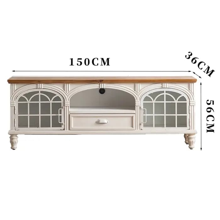 Meuble Tv classique du milieu du siècle, élégant, esthétique, tendance, français, nordique, luxe, Mo