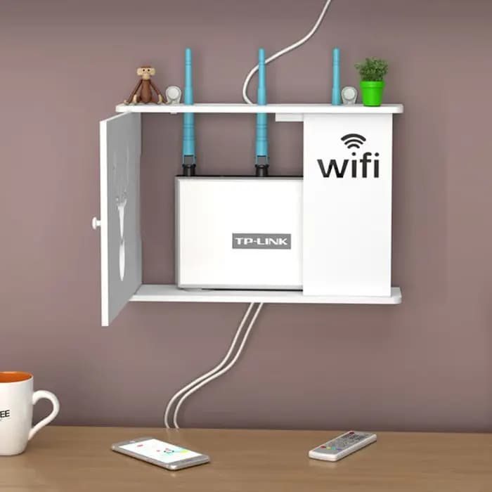 Boîte de rangement pour routeur WiFi