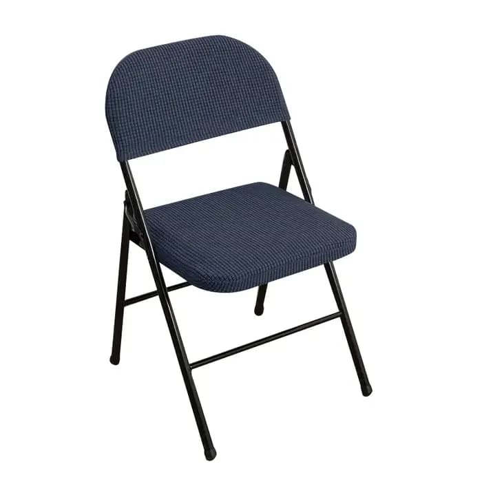 Housse de chaise pliante en polaire pour salle à manger, housse de dossier Durable pour ordinateur,