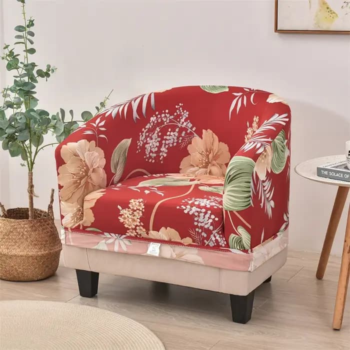 Housse de chaise de baignoire à imprimé Floral