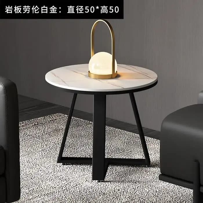 Table basse ovale Glam De luxe, tendance, pour chambre à coucher, moderne, neutre, Meubles De Salon,