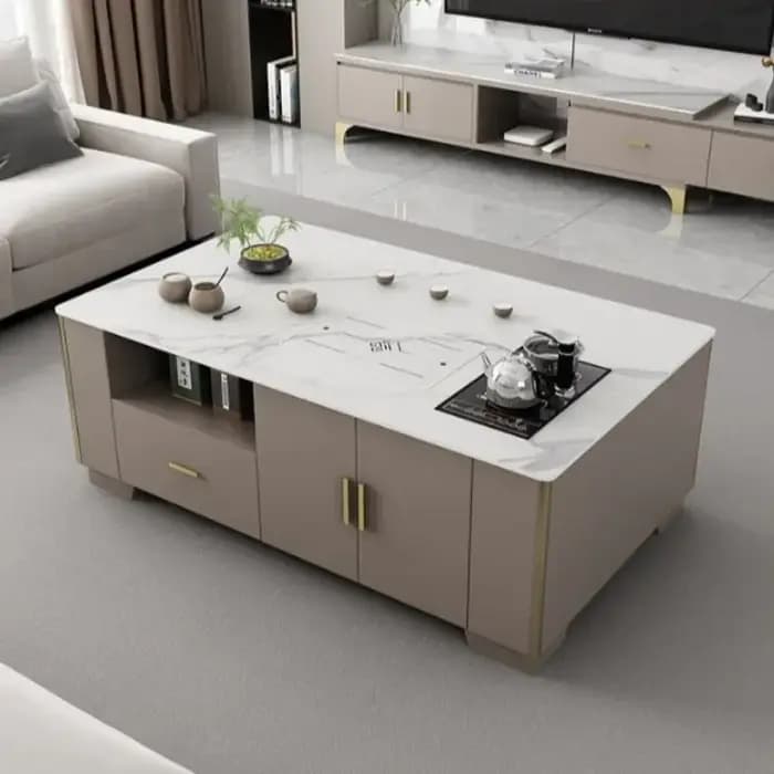 Cadre japonais Table basse affichage multifonction Unique